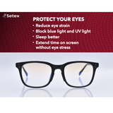 Setex® Blue Light Blocking Eyeglasses